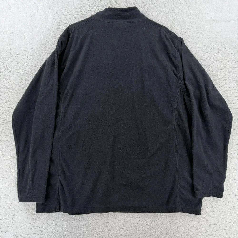 Columbia Pullover Mens 2XL Black Pine Ridge Half Zip Long Sleeve Fleece Top NWT